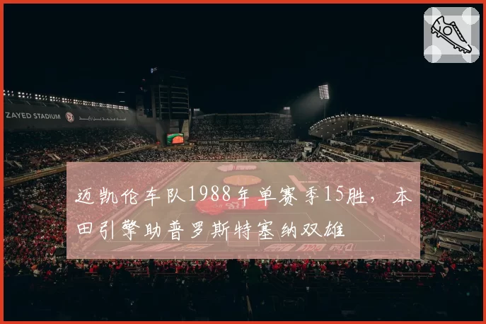 迈凯伦车队1988年单赛季15胜，本田引擎助普罗斯特塞纳双雄